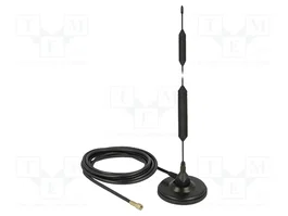 DeLOCK Antena GSM Quadband Omnidireccional con Base Magnética y Conector SMA
