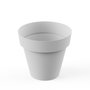 Plastiken Maceta Serie TES Redonda 38 cm Blanco