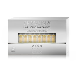 Conjunto, Labo, Crescina Follicular Islands 2100, Para la estimulación del crecimiento, Sérum de Tratamiento en Ampollas, Para el cuero cabelludo, Para mujeres, 20 pzs