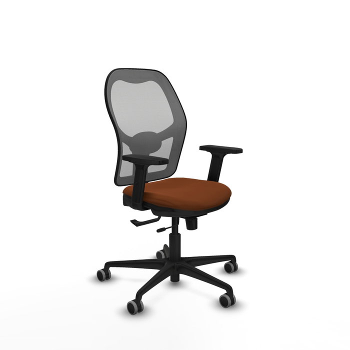 PIQUERAS Y CRESPO Silla de oficina Jorquera con mecanismo Sincro/Traslack Marrón y Gris PIQUERAS Y CRESPO Silla de oficina Jorquera con mecanismo Sincro/Traslack Marrón y Gris