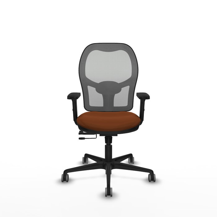 PIQUERAS Y CRESPO Silla de oficina Jorquera con mecanismo Sincro/Traslack Marrón y Gris PIQUERAS Y CRESPO Silla de oficina Jorquera con mecanismo Sincro/Traslack Marrón y Gris