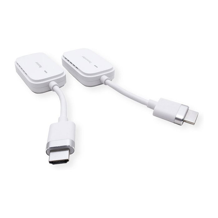 VALUE 14.99.3414 - Sistema Inalámbrico HDMI A/V 1080p 3D con Transmisor y Receptor, Alcance 20 m, Blanco