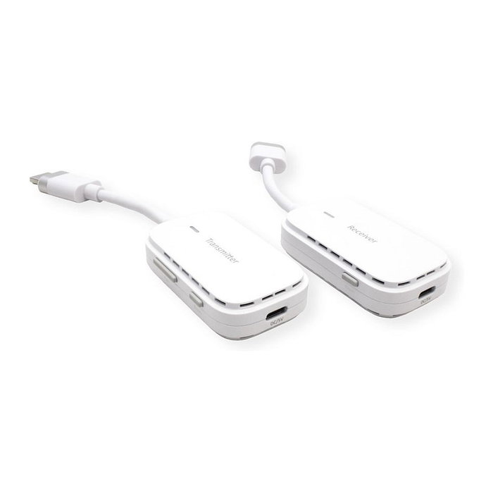 VALUE 14.99.3414 - Sistema Inalámbrico HDMI A/V 1080p 3D con Transmisor y Receptor, Alcance 20 m, Blanco
