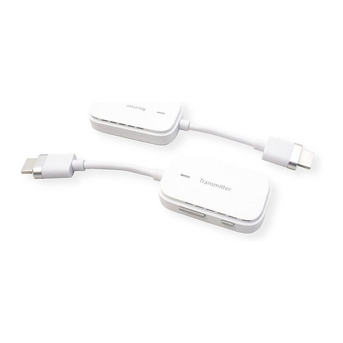 VALUE 14.99.3414 - Sistema Inalámbrico HDMI A/V 1080p 3D con Transmisor y Receptor, Alcance 20 m, Blanco
