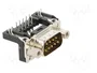 HARTING Conector D-Sub de 9 pines macho para PCB THT