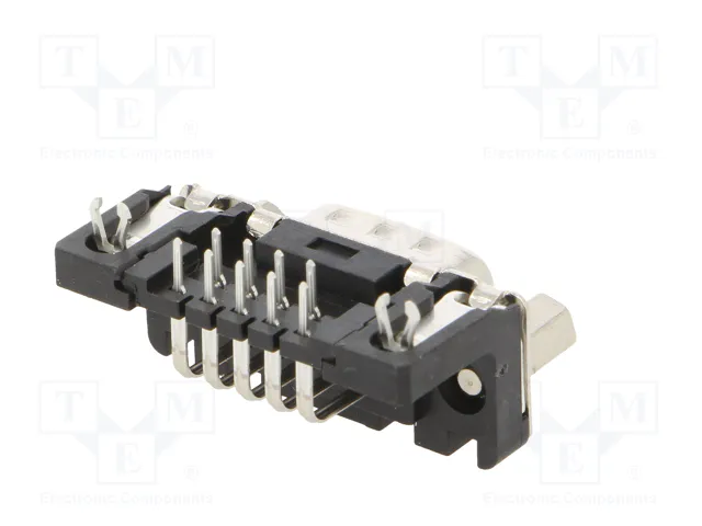 HARTING Conector D-Sub de 9 pines macho para PCB THT HARTING Conector D-Sub de 9 pines macho para PCB THT