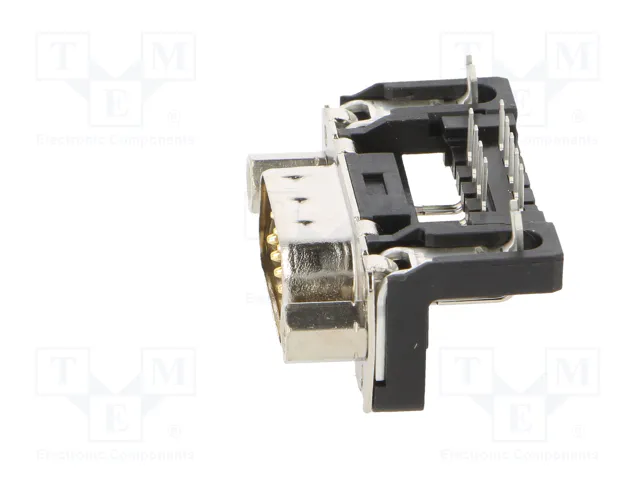 HARTING Conector D-Sub de 9 pines macho para PCB THT HARTING Conector D-Sub de 9 pines macho para PCB THT