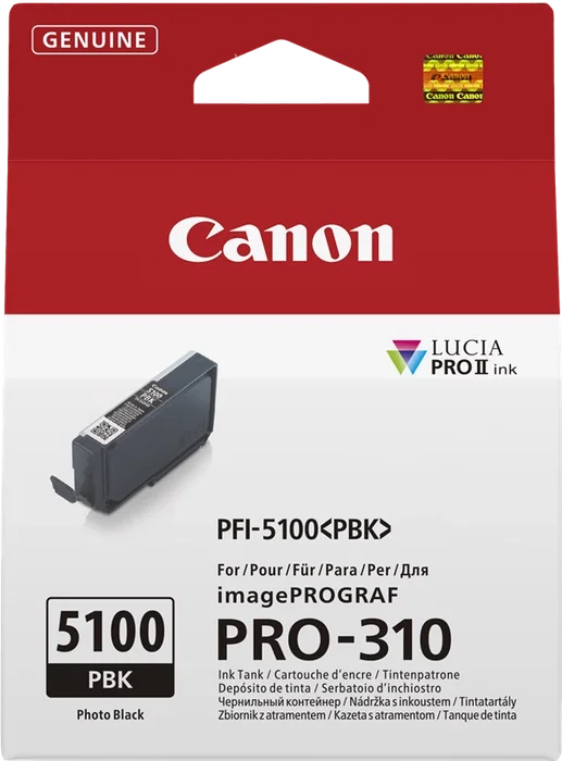 Canon PFI-5100pbk Negro (foto) Cartucho de tinta 14ml (6952C001) Canon PFI-5100pbk Negro (foto) Cartucho de tinta 14ml (6952C001)