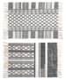 DKD Home Decor Alfombra de Poliéster con Flecos 60x90x0,5 cm
