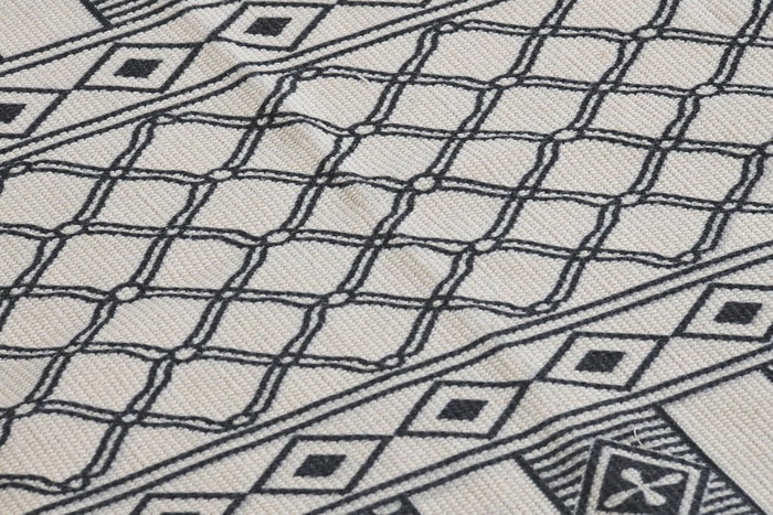DKD Home Decor Alfombra de Poliéster con Flecos 60x90x0,5 cm