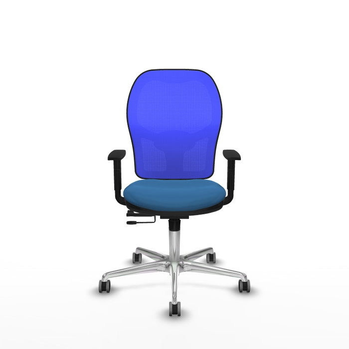 PIQUERAS Y CRESPO Silla de oficina Jorquera Azul con mecanismo Sincro/Traslack