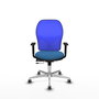 PIQUERAS Y CRESPO Silla de oficina Jorquera Azul con mecanismo Sincro/Traslack
