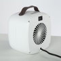Calefactor PTC con Ventilador 500W Blanco - Termostato Regulable y Antivuelco