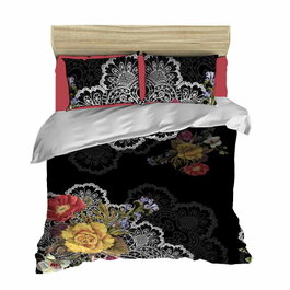 L'essentiel linge de maison Juego de Funda Nórdica Doble 200x220 cm, Microsatén Poliéster y Algodón, Impresión 3D