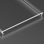 Difusor SUPERWIDE PMMA para perfiles LARGO,inLARGO 2,02 m Transparente