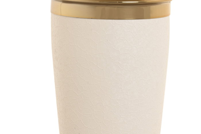 DKD Home Decor Coctelera Inox Blanco Rugosa 500 ML
