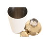 DKD Home Decor Coctelera Inox Blanco Rugosa 500 ML