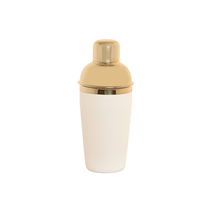 DKD Home Decor Coctelera Inox Blanco Rugosa 500 ML