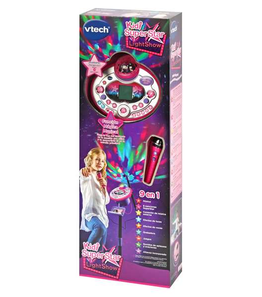 V-TECH Kidi SuperStar LightShow Micrófono Karaoke 9 en 1 Rosa V-TECH Kidi SuperStar LightShow Micrófono Karaoke 9 en 1 Rosa