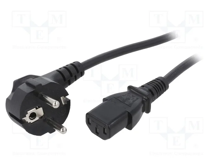 QOLTEC Cable de alimentación H05VV-F 3x0,75mm2 1,5m Negro QOLTEC Cable de alimentación H05VV-F 3x0,75mm2 1,5m Negro