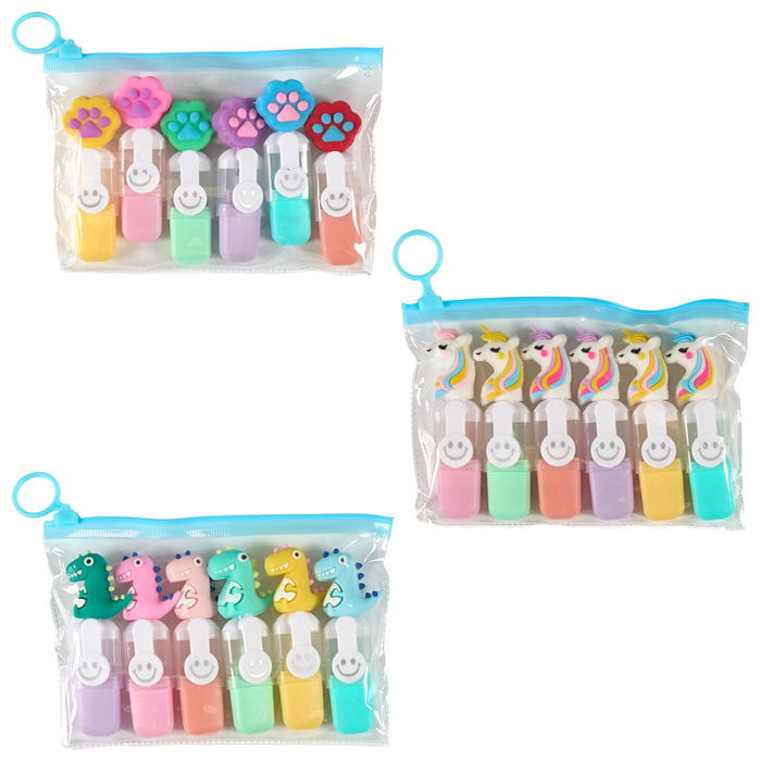 The Concept Factory 6 Mini Rotuladores Funny Kawai