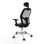 PIQUERAS Y CRESPO Silla de oficina Jorquera con mecanismo Sincro/Traslack Gris