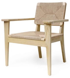 DKD Home Decor Silla Olmo Fibra Natural 83x62x84 cm