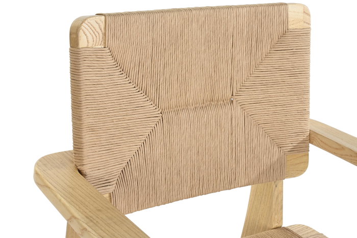 DKD Home Decor Silla Horeca Natural Olmo Fibra 62 x 84 x 83 cm