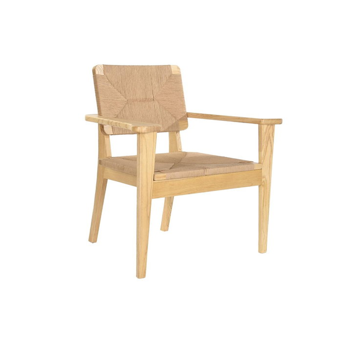 DKD Home Decor Silla Olmo Fibra Natural 83x62x84 cm