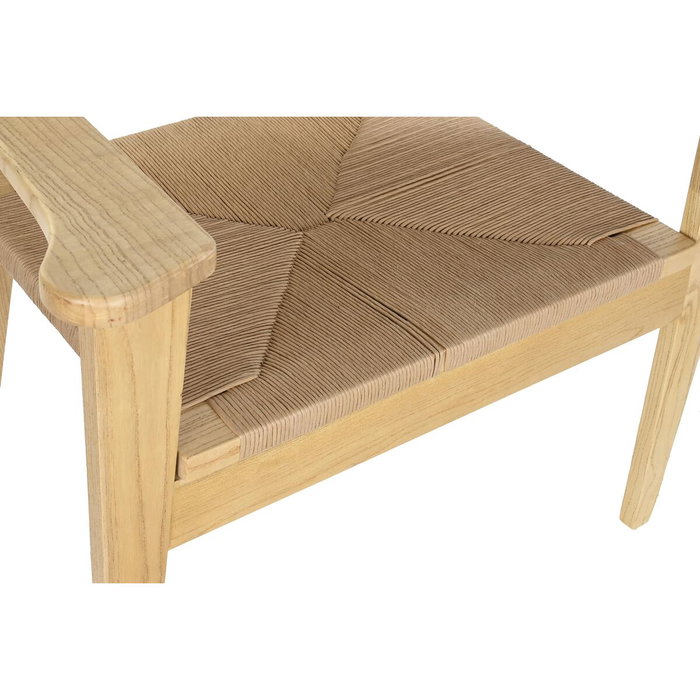 DKD Home Decor Silla Olmo Fibra Natural 83x62x84 cm
