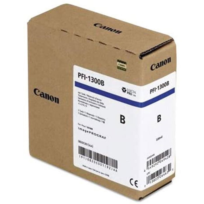Canon Cartucho de Tinta Azul PFI-1300b 330 ml Original Azul para imagePROGRAF PRO Series Canon Cartucho de Tinta Azul PFI-1300b 330 ml Original Azul para imagePROGRAF PRO Series