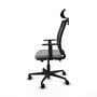 PIQUERAS Y CRESPO Silla de oficina Haches con mecanismo Sincro/Traslack, Gris y Negro