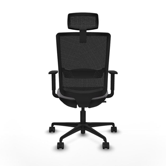 PIQUERAS Y CRESPO Silla de oficina Haches con mecanismo Sincro/Traslack, Gris y Negro
