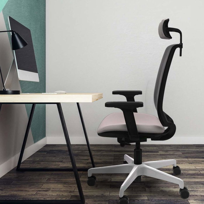 PIQUERAS Y CRESPO Alares Silla de Oficina con Malla Negra y Asiento de Similpiel Amarillo PIQUERAS Y CRESPO Alares Silla de Oficina con Malla Negra y Asiento de Similpiel Amarillo