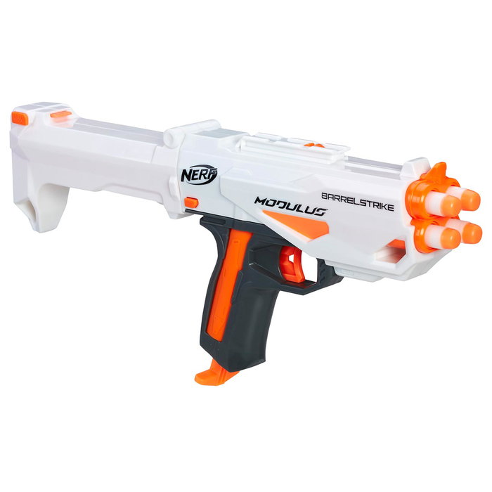 Nerf C0390 Modulus BarrelStrike Pistola Blaster Convertible Extensión de Barril para Lanzadores Modulus +8 años Nerf C0390 Modulus BarrelStrike Pistola Blaster Convertible Extensión de Barril para Lanzadores Modulus +8 años