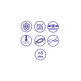 Bestway Gafa Natacion Infantil Correa Silicona Color Surtido Antivaho +3 Años Playa y Piscina 21110