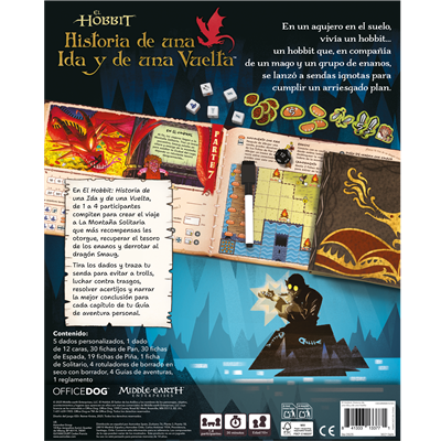 El Hobbit: Historia de una Ida Juego de Mesa Narrativo 1-4 Jugadores 30-60 Minutos ODGRWM0101ES El Hobbit: Historia de una Ida Juego de Mesa Narrativo 1-4 Jugadores 30-60 Minutos ODGRWM0101ES
