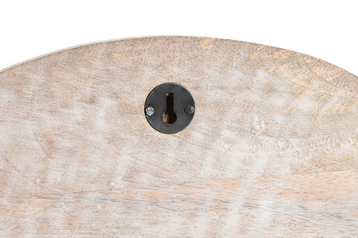 DKD Home Decor Decoración de Pared Mapamundi Marrón en Madera de Mango