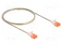 DeLOCK Cable de red RJ45 Cat.6A U/UTP Slim 1 m transparente