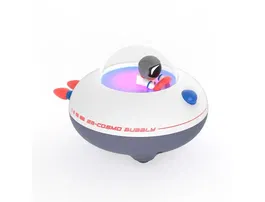 Wondee Cosmo Bubbly Altavoz Bluetooth Portátil Inalámbrico con Efectos de Luz, Diseño Nave Espacial, Sonido Potente, Luz Nocturna, Incluye 50 Pegatinas