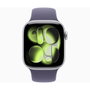 Apple Watch Series 11 GPS + Cellular 42mm Aluminio Plateado con Pulsera Niebla Púrpura