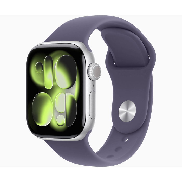 Apple Watch Series 11 GPS + Cellular 42mm Aluminio Plateado con Pulsera Niebla Púrpura