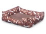 Mascow Cuna Rectangular para Mascota Hueso y Huellas Surtido Colores 58x48 cm (Set de 6)