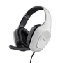 Trust GXT 415 Zirox Auriculares Gaming con Micrófono Plegable, Alámbrico, Jack 3.5mm, Diadema Ajustable, Blanco y Negro, Compatible con PS5, PC y Mac