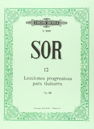 BOILEAU, 12 Lecciones guitarra Op.31 - Fernando Sor/Gracià Tarragó