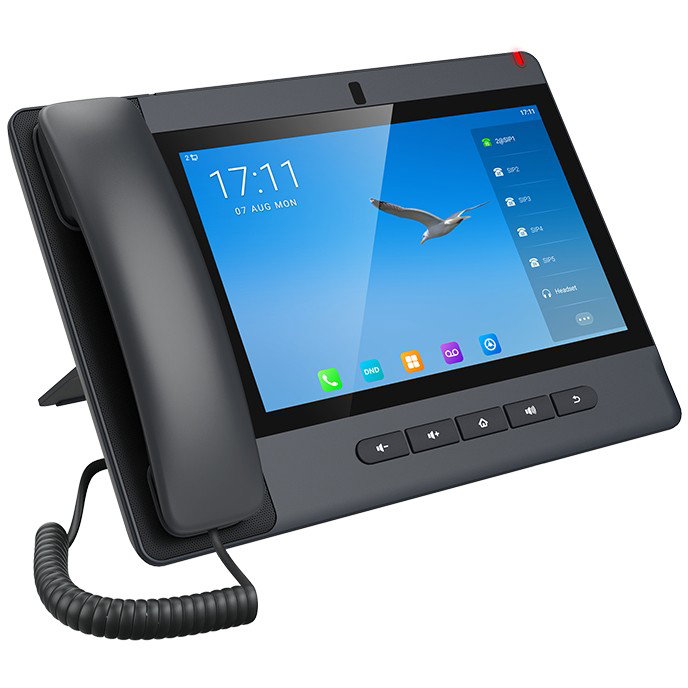 Fanvil A320 - Teléfono IP con Pantalla Táctil Android 10.1", 20 Líneas, Vídeo 1080p, WiFi, Bluetooth, PoE, Negro