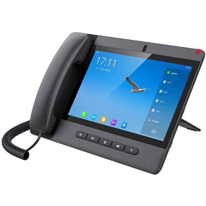 Fanvil A320 - Teléfono IP con Pantalla Táctil Android 10.1", 20 Líneas, Vídeo 1080p, WiFi, Bluetooth, PoE, Negro