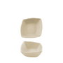 Summa Bol Io Cuadrado de Gres, Crema, 13.5x13.5x4 cm, Capacidad 26 cl (Set de 12)