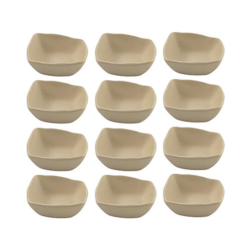 SUMMA Bol IO Crema, ensaladera o cuenco de cerámica gres, 13.5 cm diámetro x 4 cm alto, 26 cl, apto lavavajillas (Set de 12)