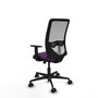 PIQUERAS Y CRESPO Silla de oficina Zulema Morado y Gris con mecanismo Sincro/Traslack